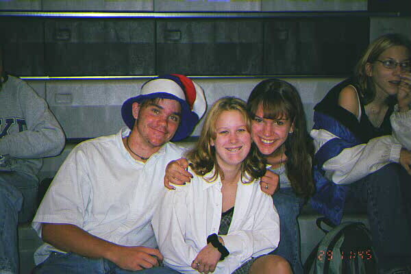 This is a picture of Becky, Vanrell, and me.  We are just friends, nothing more.